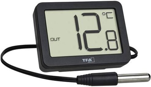 TFA Dostmann Thermometer in Schwarz 30.1066.01 - Bild 1