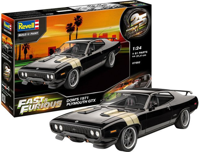 Revell Fast & Furious Dominic Plymouth GTX 1971, Modellauto, 1:24, ab 12 Jahren - Bild 1