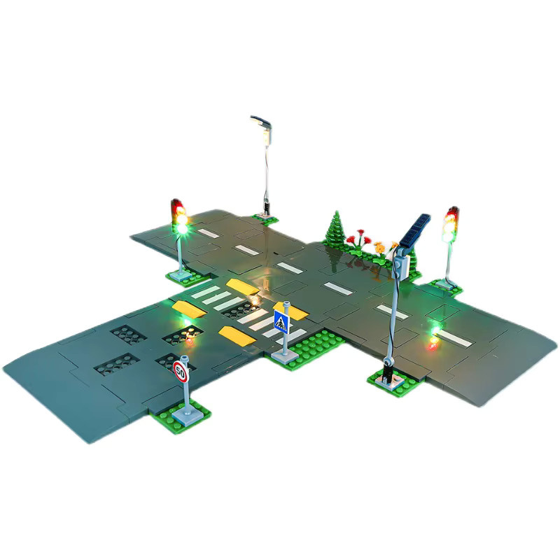 LED-Beleuchtungsset für LEGO City 60304 Straßenplatten in Multicolor mit Klemmsystem - Bild 6