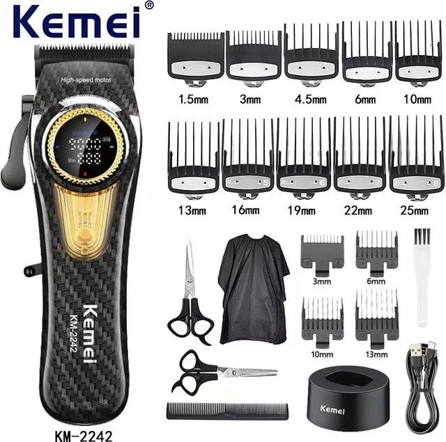 Kemei 2242 Haarschneidemaschine, Schwarz, Herren - Bild 1