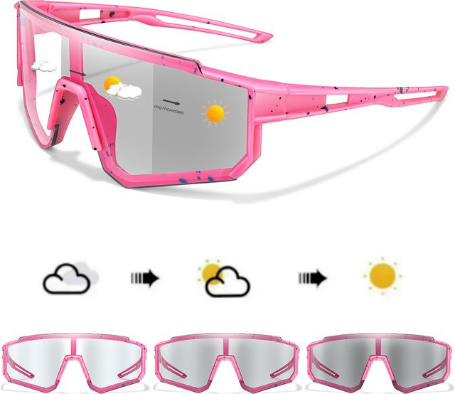 POAT Photochrome Sportsonnenbrille, Vollrand, Unisex, Kunststoff - Bild 1
