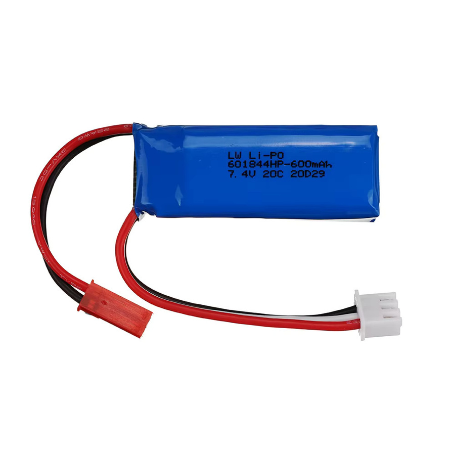WLtoys RC Auto Teile, 7,4 V 600 mAh Lipo Batterie, 1-5 Stück Set - Bild 2