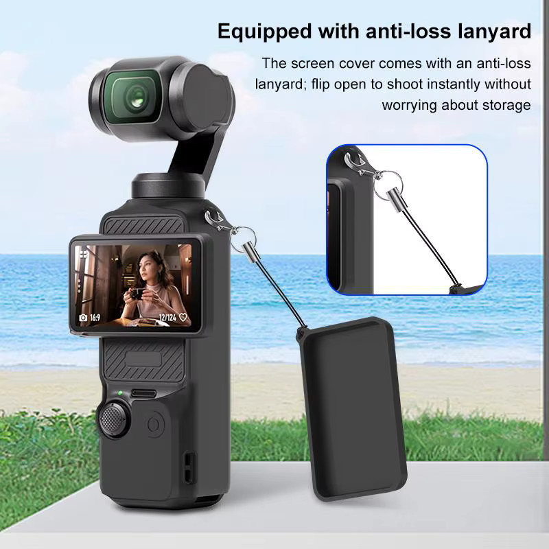 PULUZ 6 in 1 Silikon Schutzhülle für DJI OSMO Pocket 3 mit Abdeckung für Objektiv, Griff, Bildschirm und Mikrofon - Bild 2