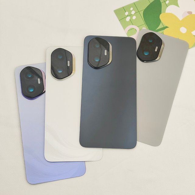 Rückseitige Gehäuseabdeckung für Honor 300 AMM-AN00 mit Kameralinsenrahmen in Weiß und Multicolour - Bild 1