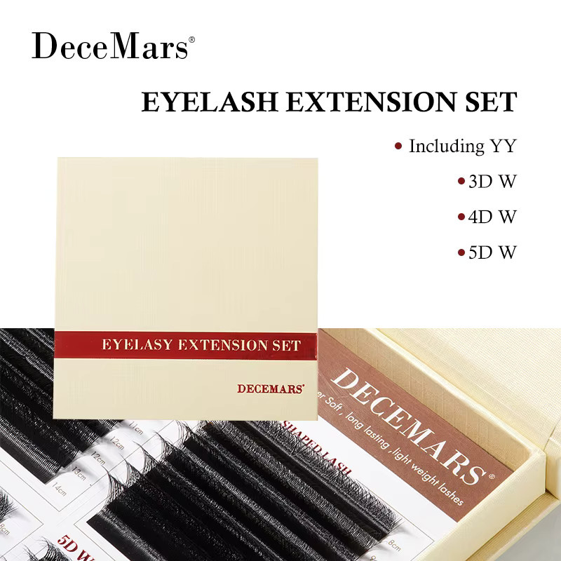 DeceMars Wimpernverlängerungs-Set, 8-14 Mix, Unisex - Bild 2
