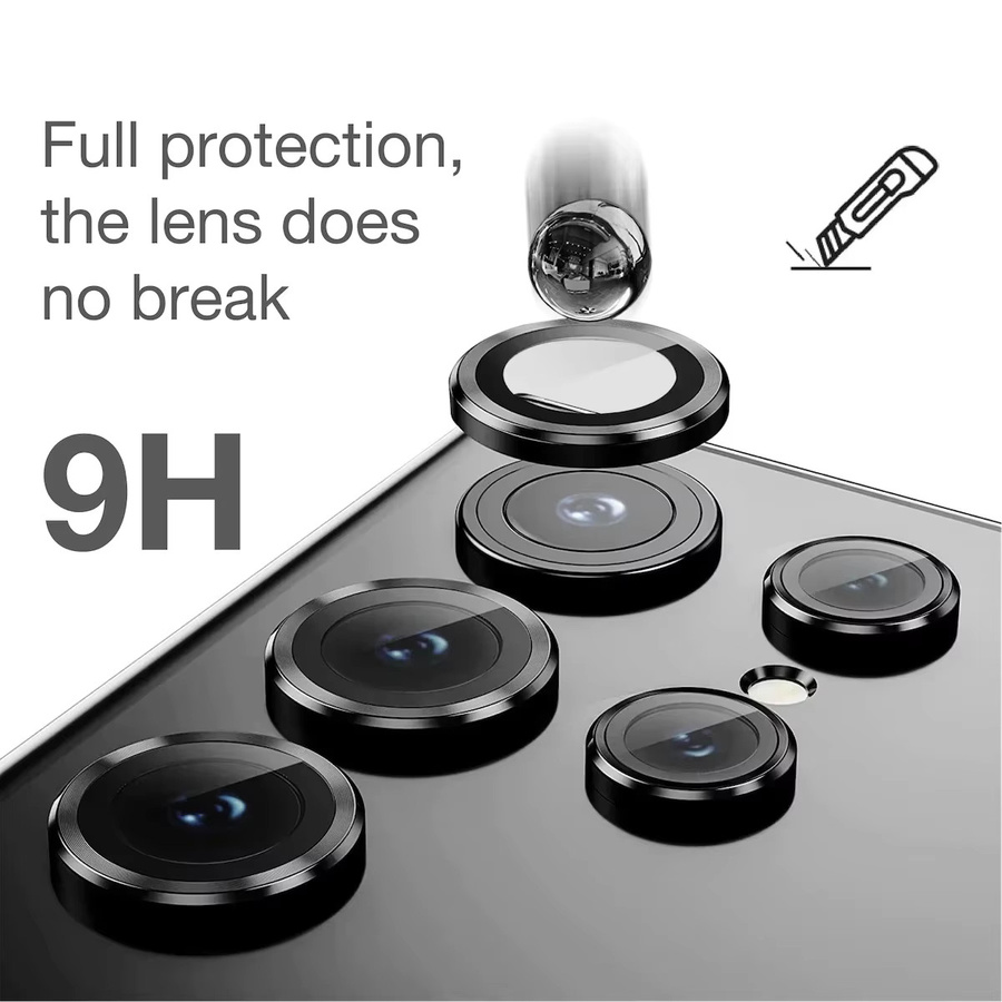 Samsung Kamera Schutzfolie aus gehärtetem Glas für Galaxy S25 Ultra, S25 Plus, S26 Ultra und S26 Plus in Transparent und Schwarz - Bild 4