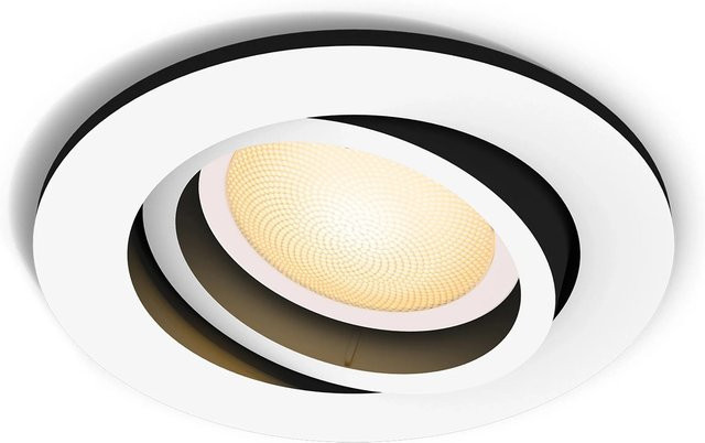 Philips Hue Milliskin LED-Einbaustrahler White Ambiance, rund, Weiß, GU10 - Bild 1