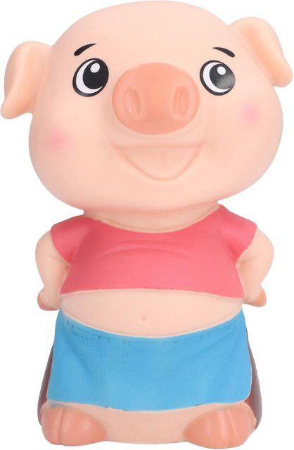 Dekoratives Sparschwein in niedlicher Cartoon-Schweinchenform für Kinder, Farbe: Pink - Bild 1