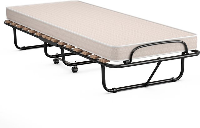 GOFLAME Klappbares Gästebett mit Matratze aus Rückstellschaum in Blau, B/L: 80 x 190 cm - Bild 1