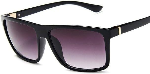 EMA Sonnenbrille, Unisex, Square, Vollrand, Kunststoff, Schwarz, Reflektierend, Vintage - Bild 1