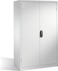 C+P Schwerlast-Werkzeugschrank mit Drehtüren und 4 Regalböden in Lichtgrau, H: 195 cm, B: 120 cm, T: 60 cm - Bild 1