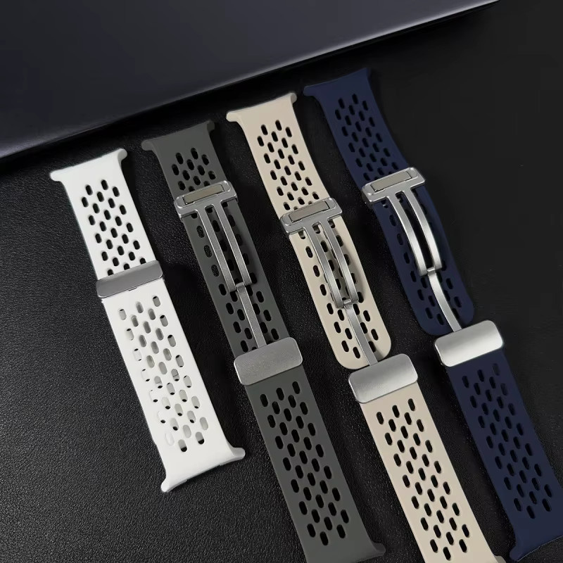 BUSKOZ Uhrenarmband Edelstahl, Weiß, Unisex - Bild 4