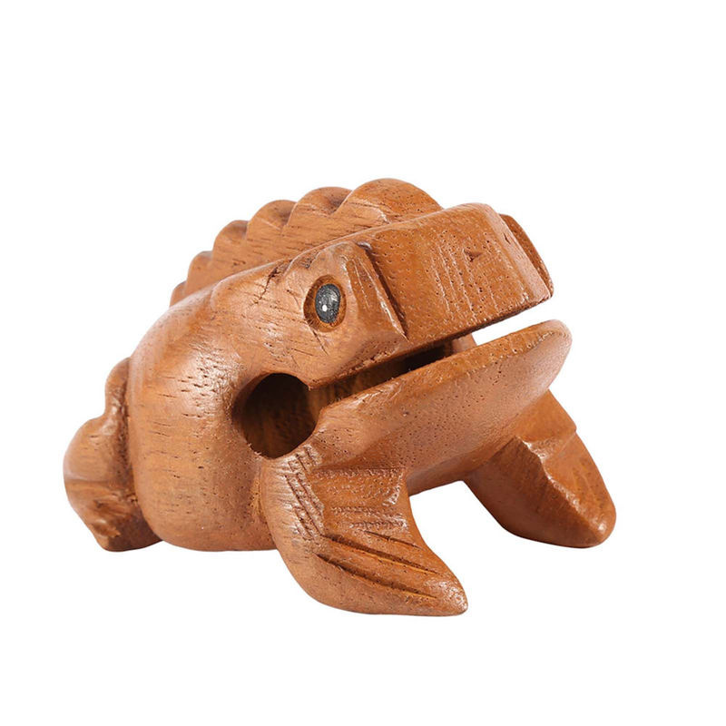 Traditioneller Holz Glücksfrosch als Musikinstrument und Dekoration für dein Home Office - Bild 2