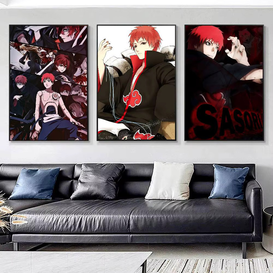 Vintage Naruto Sasori aus dem Red Sand Poster in Mehrfarben als Wandkunst aus Papier - Bild 2