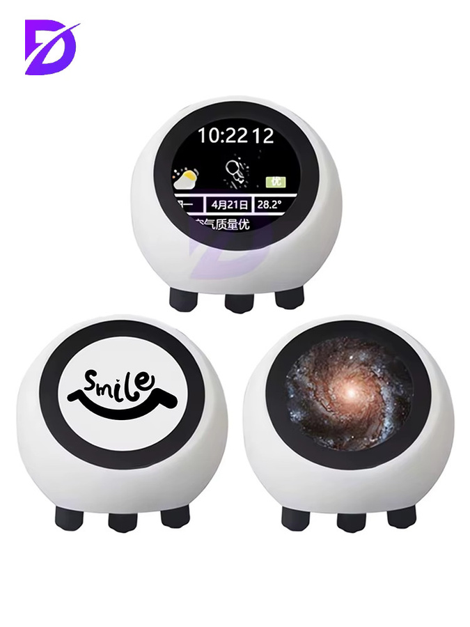 diymore ESP32-S3 Sprachmodul mit 1,28 Zoll Display AI DeepSeek Smart Voice Robot, WiFi und Bluetooth, Farbe: Weiß - Bild 5