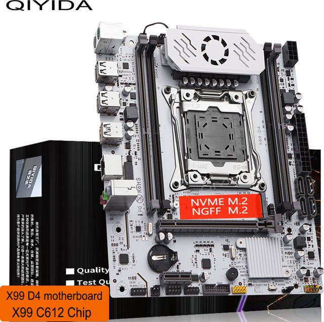 QIYIDA X99 Motherboard LGA 2011-3 mit DDR4-Unterstützung, M.2 NVMe-Steckplatz und TPM 2.0 - Bild 1