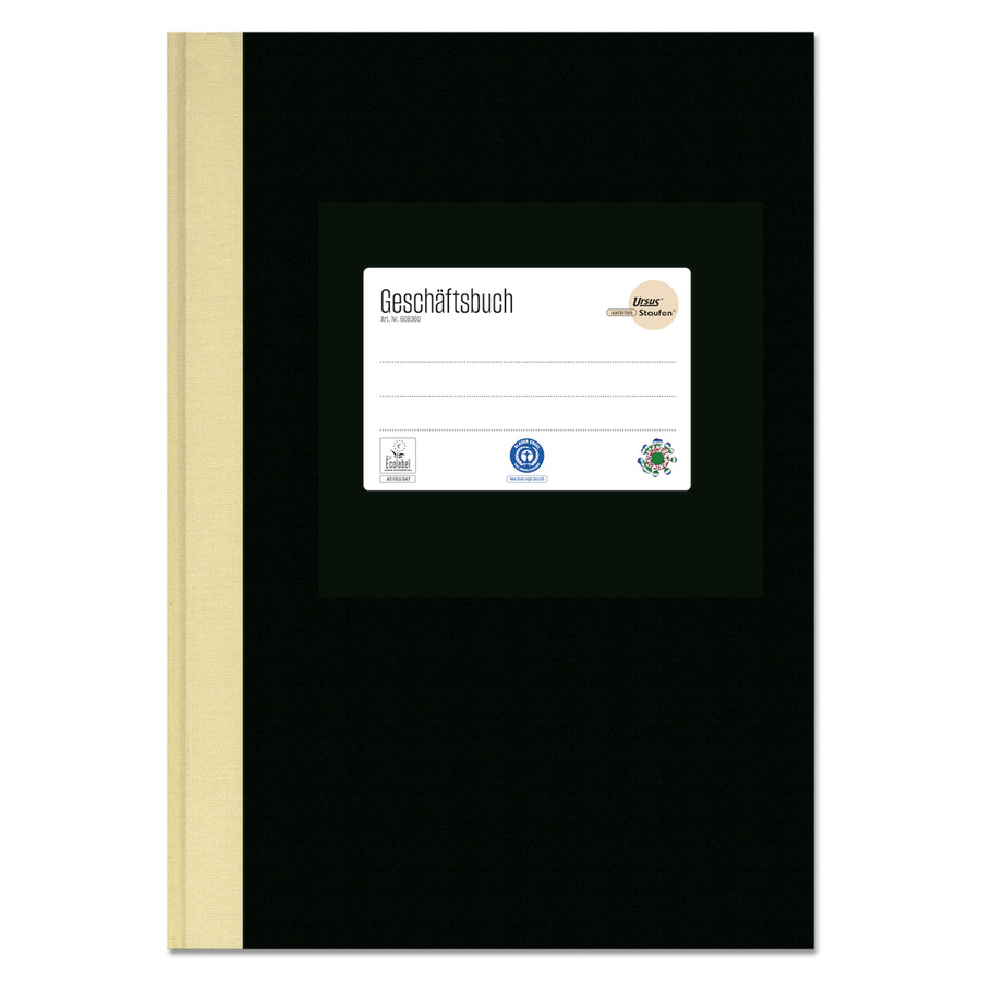 Ursus Staufen Geschäftsbuch Green DIN A4 kariert Hardcover mit Leinenoptik - Bild 2