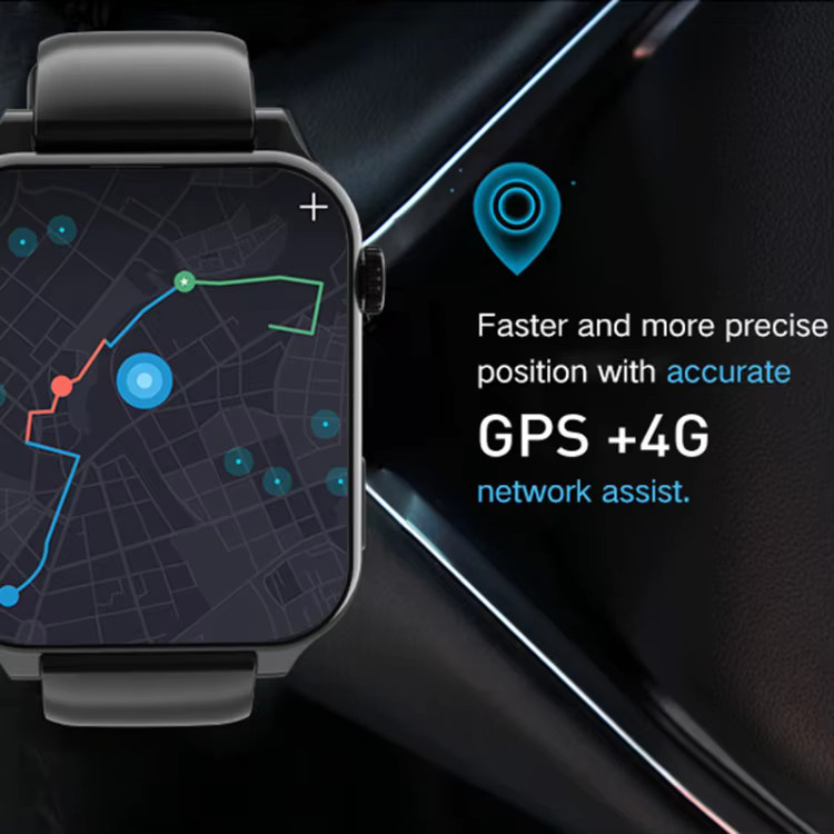 Rogbid Brave 3 Smartwatch, Android 10, 1,99 Zoll, Schwarz, Silikon - Bild 4