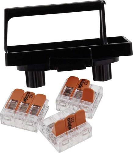 Wiska Klemmträger SP-KT-W 221/CSM-3x221-413 halogenfrei aus Kunststoff in Schwarz - Bild 1