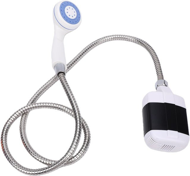 Tragbares Camping-Duschset mit USB-wiederaufladbarer Duschpumpe, 3-Modus-Duschkopf und 147 cm Schlauch für Wohnmobil, Reise und Haustiere - Bild 1