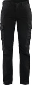 BLAKLÄDER Damen-Bundhose Industrie Stretch in Schwarz mit Reflexstreifen, Konfektionsgröße DE: 38 - Bild 1