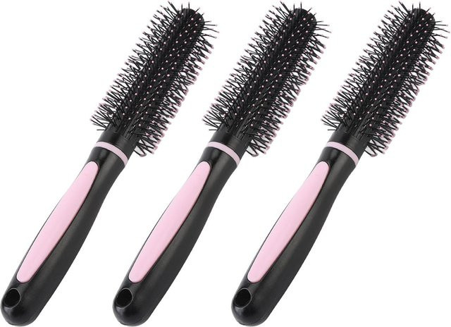 Koogeelife Haarbürste, 3 Stück, Runde Lockenwickler Kamm, Schwarz - Bild 1