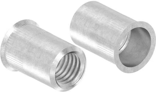 FeNau Blind-Einnietmutter aus V2A Edelstahl mit M10 Gewinde und 13 mm Bohrungsdurchmesser in Silber - Bild 1