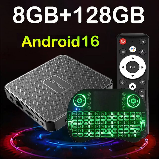 Android Smart TV Box T8S 8K Media Streamer mit Dual UI, Wifi6, 8GB RAM, 128GB Speicher, RK3518 und Google Assistant in Schwarz - Bild 1