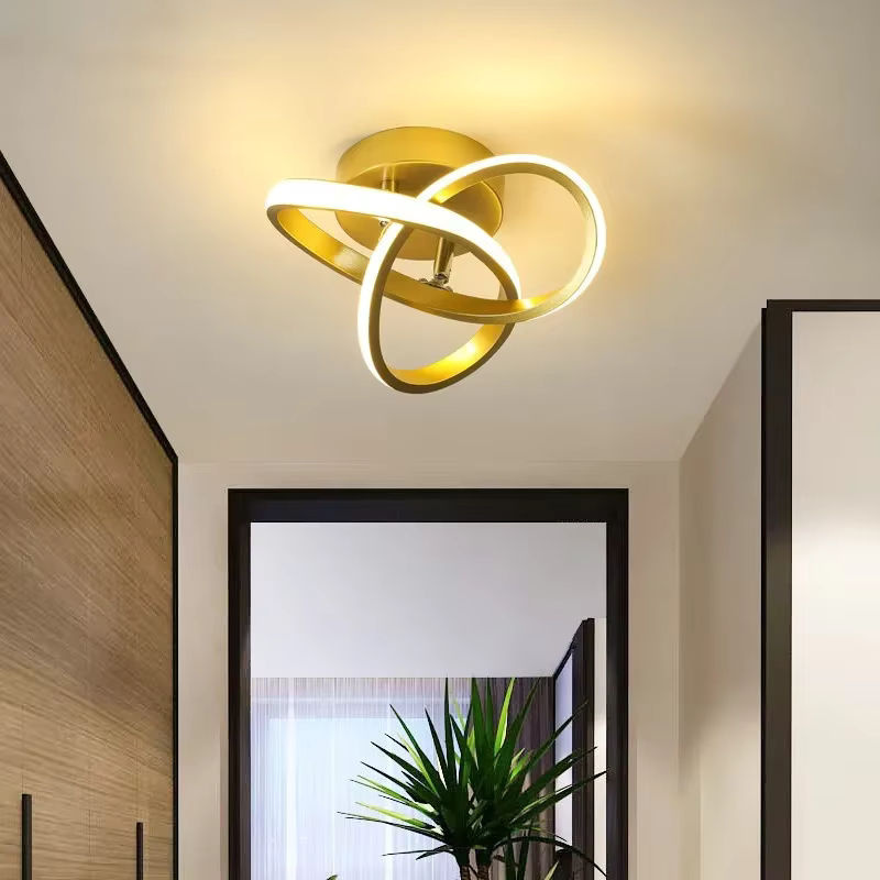 L-MANG Moderne LED-Deckenleuchte im nordischen Ins-Stil in Weiß für Flur, Balkon und Korridor - Bild 3