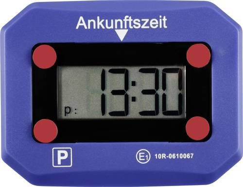 Elektronische Parkscheibe Blau B/H/T: 102 x 25 x 79 mm - Bild 1