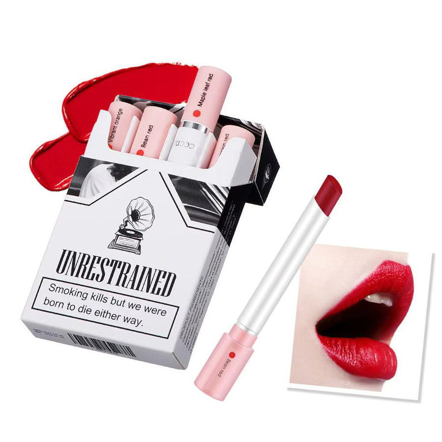 Lippenstift-Set, 4 Farben, matt, nackte Lippentönung - Bild 2