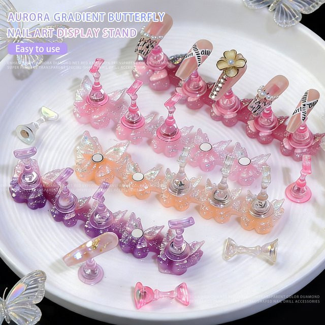 Misscheering Nagelständer, Pink Purple, Schimmernd, 5 Stück - Bild 1