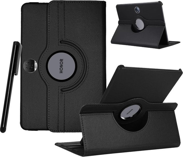 Schutzhülle für Huawei Honor Pad 9 Pro, Matepad Air 12 Pro und Matepad 12,2 mit 360 Grad Rotation in Schwarz - Bild 1
