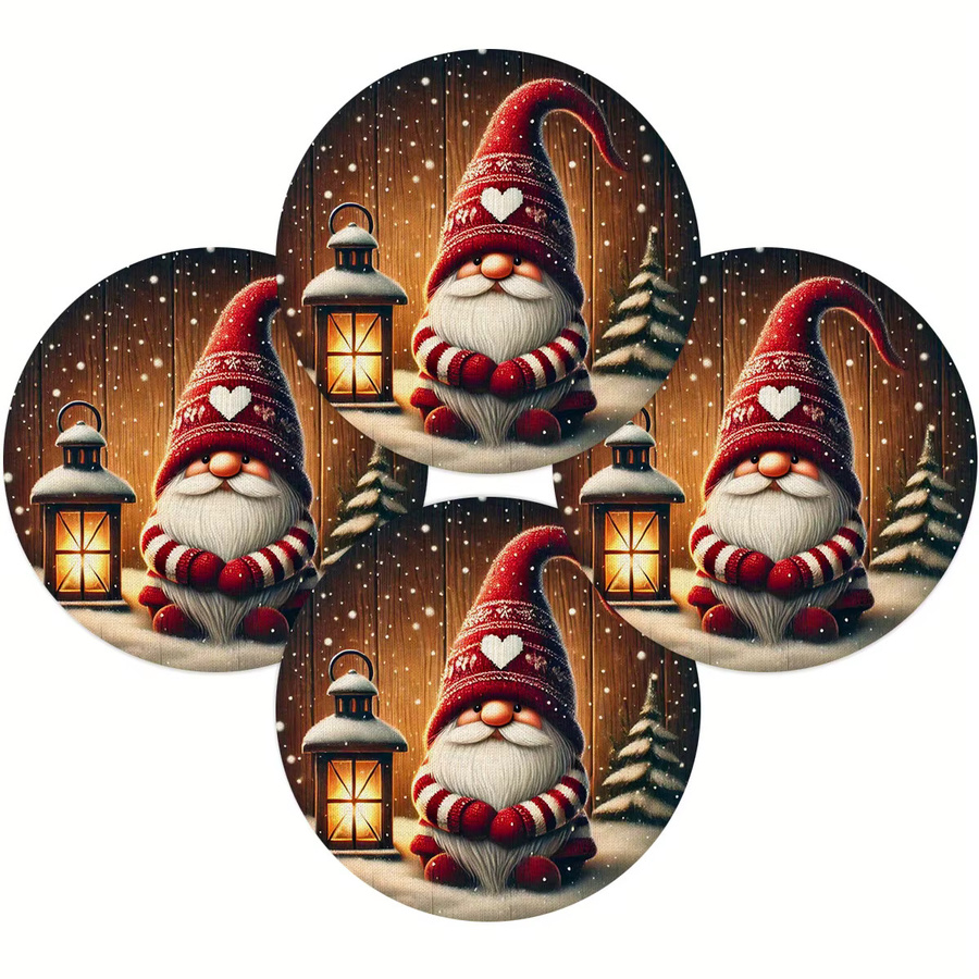 VIKAMA 4-teiliges Weihnachts-Elfen-Tischset für Feiertags-Tischdekoration und Familienfeiern - Bild 4