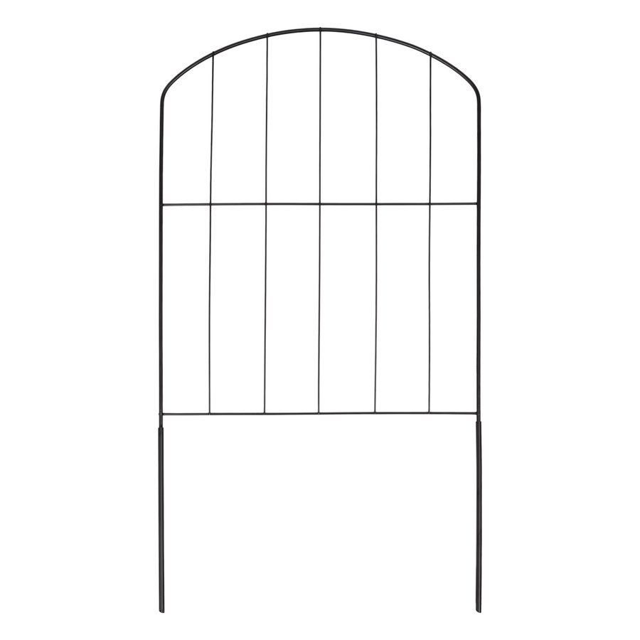 Bymaocar 10er Set Eisen-Gartenzaun in Schwarz, rechteckige Trennwand aus Stahl für Gemüse und Haustiere, B/H: 33 x 60 cm - Bild 2