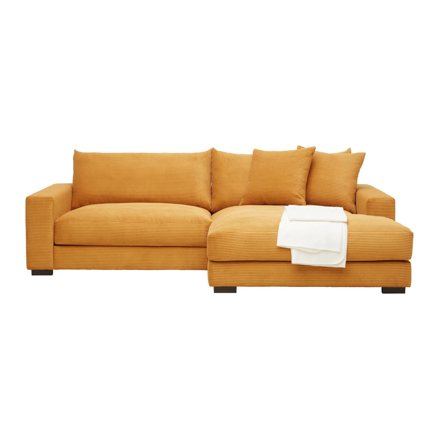 Mömax Wohnlandschaft Pedro in U-Form mit Polsterung und Kissen in Gold, Gelb und Orange - Bild 2