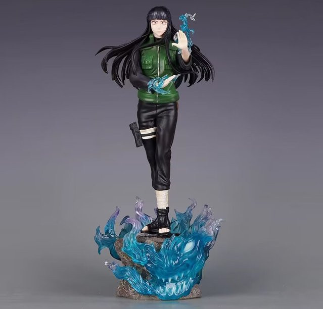 Bandai Anime Hinata Hyuga Battle Ver. GK PVC Action Figure Statue, 34cm - Bild 1