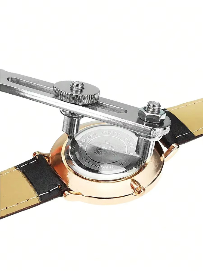 FancyWrist Uhrengehäuse-Öffner, 50 mm, Edelstahl, Silber, Unisex - Bild 1