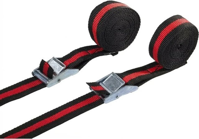 BGS Do it yourself Spannband-Satz mit Schnellverschluss, 2-teilig, Schwarz, Länge: 2,5 m, Breite: 25 mm - Bild 2