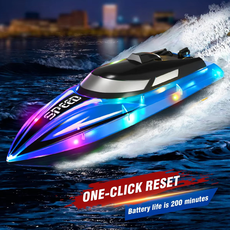 CONUSEA Rc Boot, Racing Schiff, mit Licht, Blau - Bild 4
