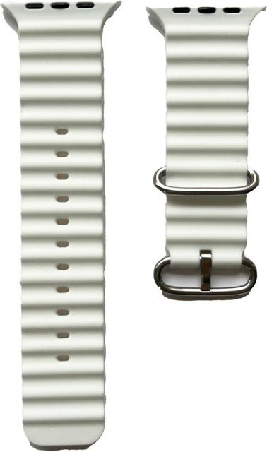 Peter Jäckel Uhrenarmband Silikon, Weiß, Unisex - Bild 1