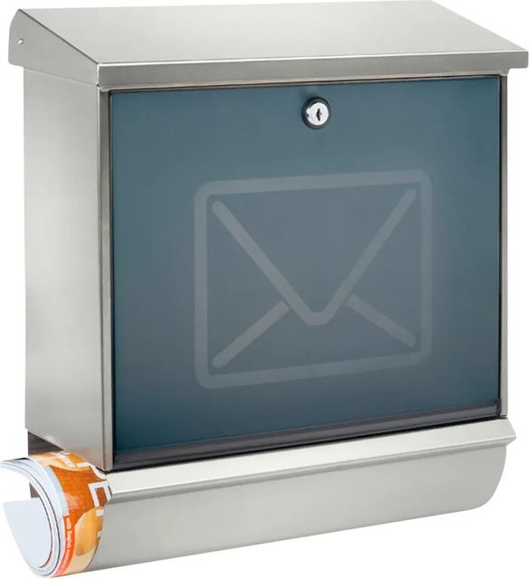 Burg Wächter Briefkasten und Box Set Lucca 37130 NI in Edelstahl Silber - Bild 1