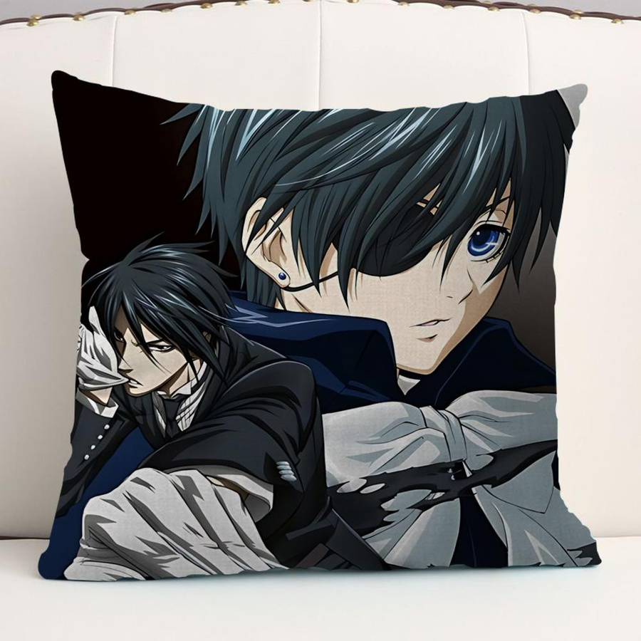 Black Butler Kissenbezug im Bauernhaus-Stil für deine Couch-Dekoration, Farbe: Schwarz, B/T/H: 45,7 x 45,7 cm - Bild 4