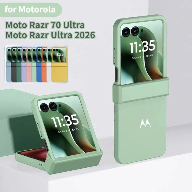 Sturzsichere Hardcase Schutzhülle mit Scharnierschutz für Motorola Razr in Blau - Bild 1