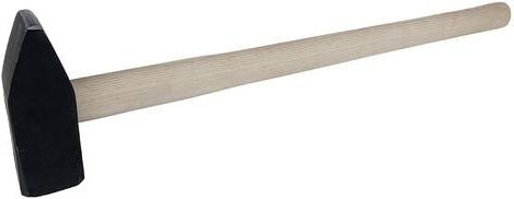 KS Tools Vorschlaghammer mit Eschestiel und Stahlkopf, 8000g, Schwarz - Bild 1