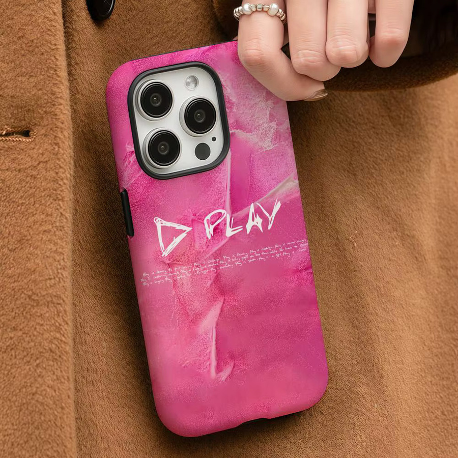 E-Ed S-Sheeran Play22 Handyhülle für iPhone 17 16 15 14 13 12 Pro Max Plus mit glänzender HD-Doppelschicht-Flüssighartschale in White oder Pink - Bild 3