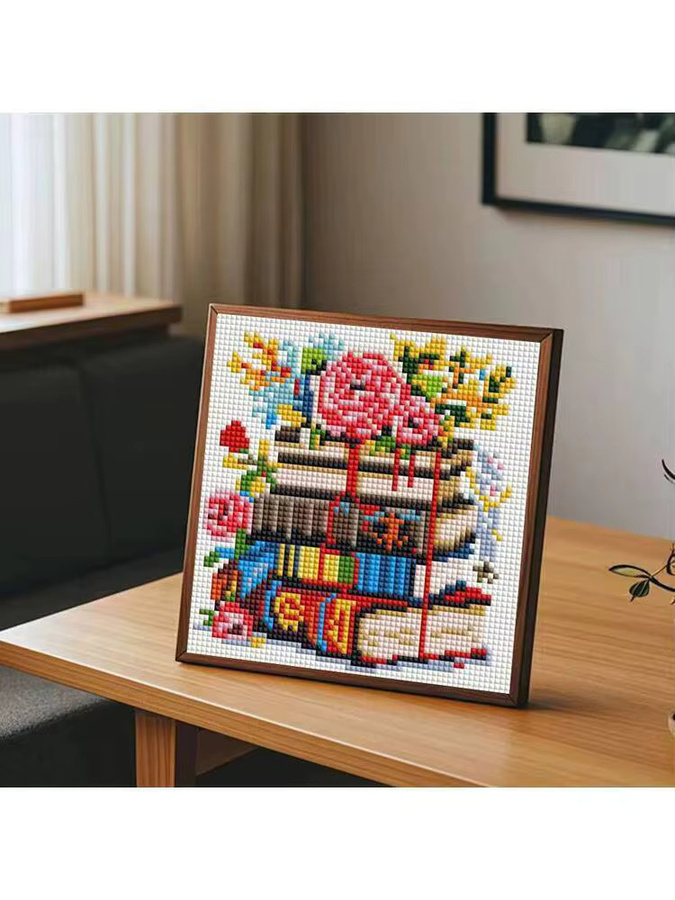 Huacan 12er Set 5D Diamantmalerei Mosaik mit quadratischen Steinen in Multicolor für Wanddeko und DIY-Projekte - Bild 5