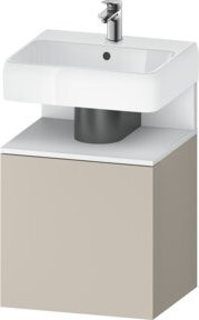 Duravit Waschtischunterschrank Qatego in Weiß matt mit Ausführung links, B/T/H: 49 x 42 x 64,5 cm - Bild 1