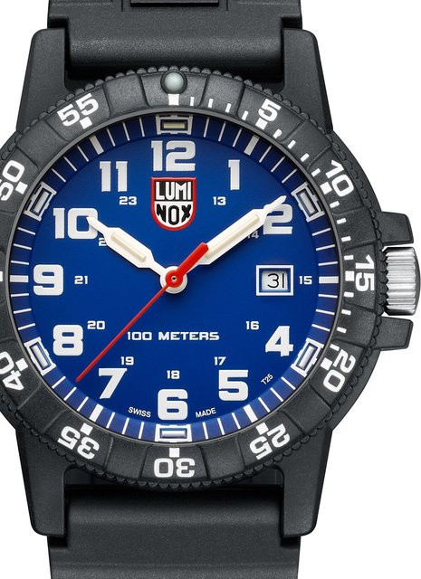 Luminox Armbanduhr, Quarz, Kunststoff, 44 mm, Silikon, Blau, Herren - Bild 1