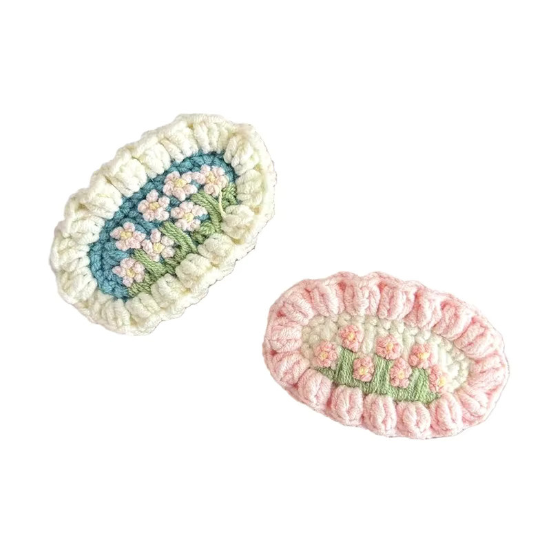 ZYAS Haarspange, Blumen-Strick, Mädchen und Babys - Bild 4